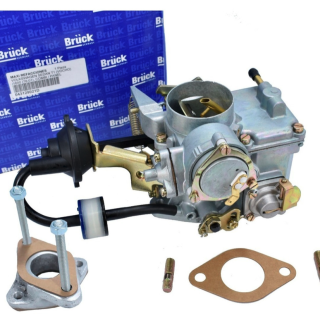 043129021D-MAXICARBURADOR CON BASE ADAPTADORVOLKSWAGEN (VW) SEDAN T1 (VOCHO) i1600 (78-01), COMBI / PANEL T2 i1600 (78-01) 1.6 LITROS, CARIBE / ATLANTIC A1 (MK1) (77-87) 1.6, 1.7 LITROS, ZAFARI, BRASILIA, HORMIGA SOLEX / BOCAR 1 GARGANTA CON SISTEMA ALTIMETRICO INCLUYE: 1 CARBURADOR, 1 BASE, 2 JUNTAS043129021D / B086