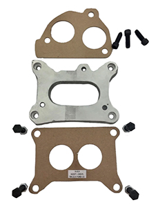 B313BRIDA (BASE ADAPTADOR) CARBURADORCHEVROLET SISTEMA TBI (96-05) 2 INYECTORES PICK-UP 350, MICROBUS, SUBURBAN, S10 / BLAZER CONVERSION A FORD MOTORCRAFT 2 GARGANTAS (JUNTAS CR-914) REPUESTO: WE-8126 / 8126 / 11107 / 15888 CARBURADOR: GA93262B313 / 12-40 QUEZADA