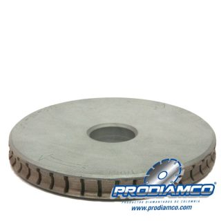 Muela Diamantada Canto Plano con Arista Premium Turbo Vidrio 19mm Fina