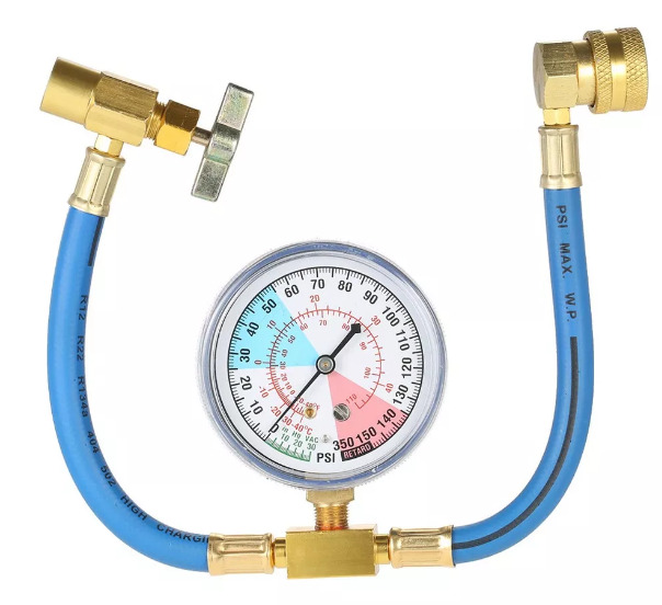 Manómetro De Manguera De Refrigerante De Aire Acondicionado (350PSI)