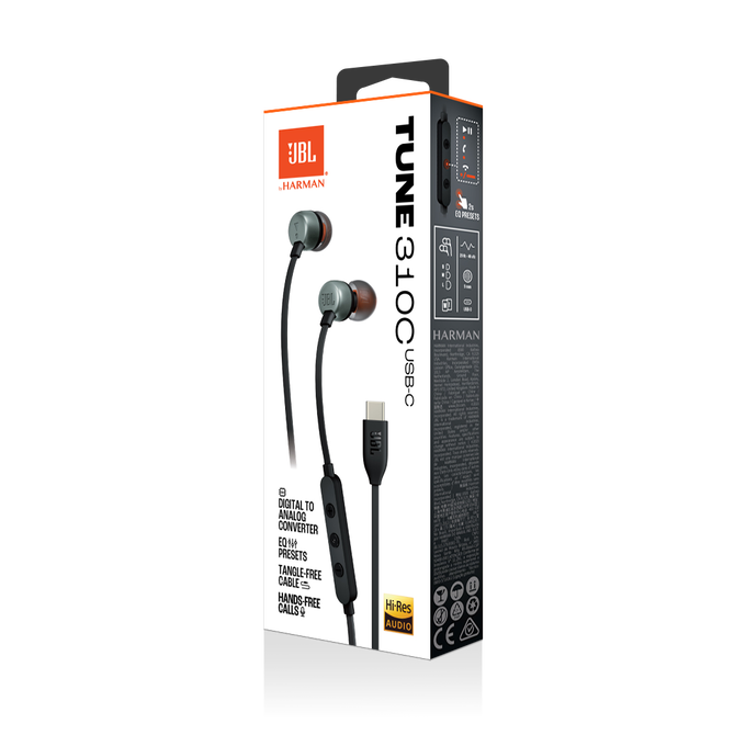 Audífonos In Ear Jbl Tune 310c Tipo C Negro - Imagen 5
