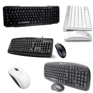 mouse y teclado inalambrico y usb (individual y en combo)